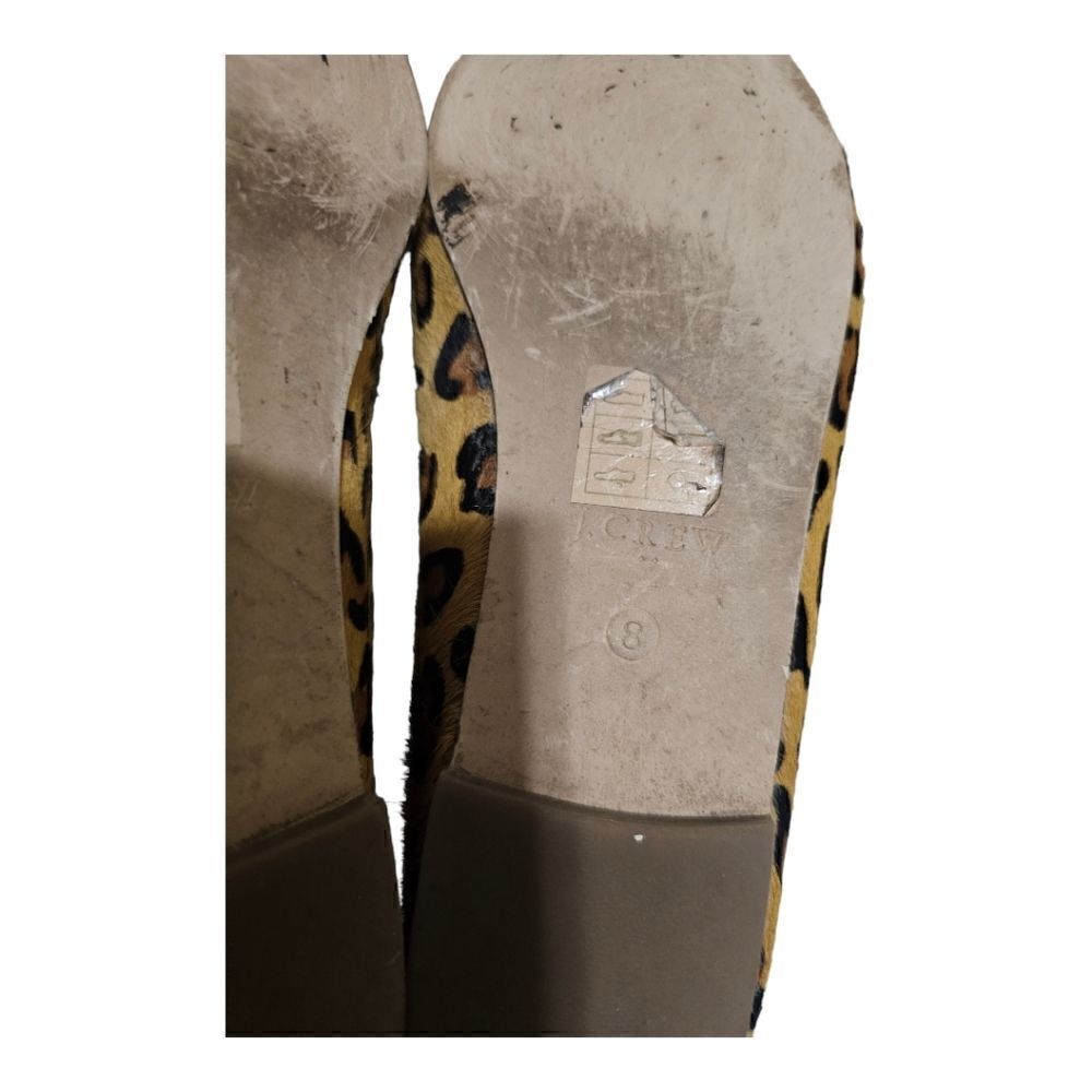 J. CREW FACTORY Cora Leopard Calf Hair Flats - Size 8 - Picture 6 of 6